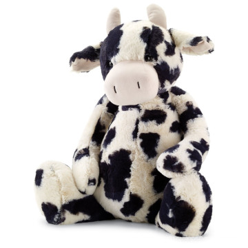 Плюшевая игрушечная корова Черно-белая фаршированная корова